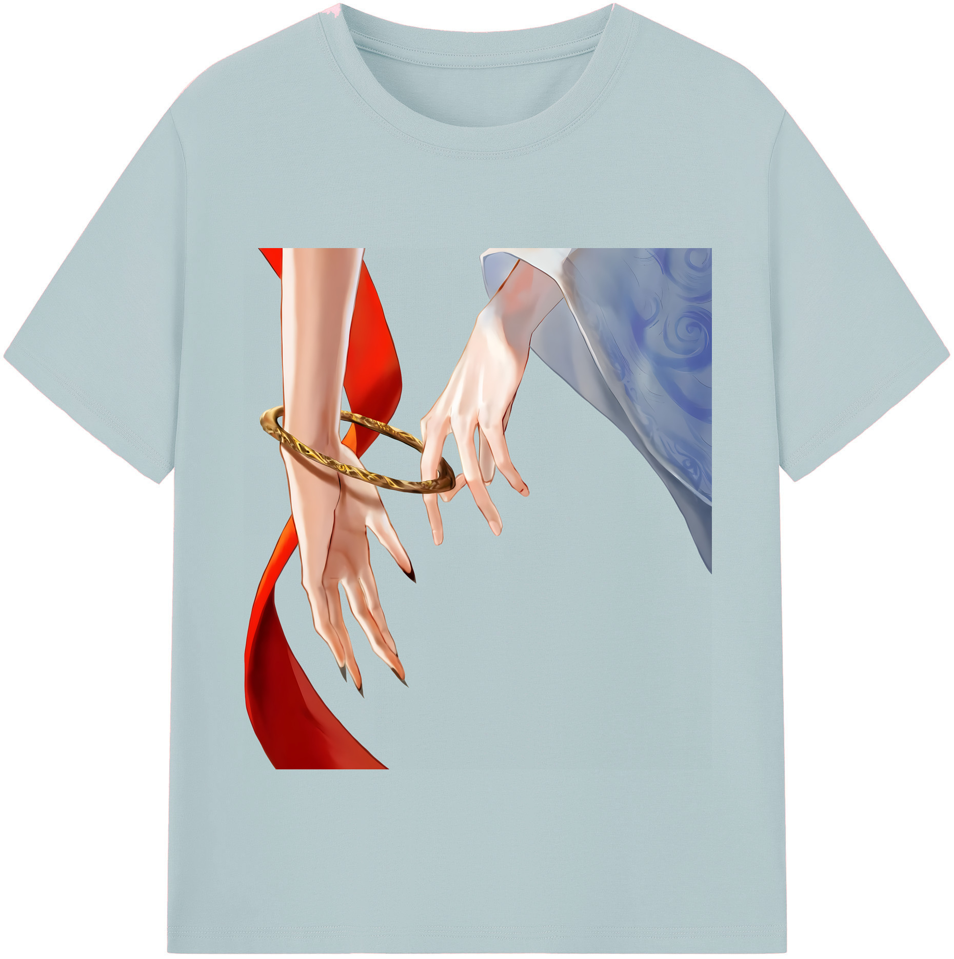 （画像用） Ne Zha 2 ナタ 魔童の大暴れ 綿100％半袖Tシャツ（フロントプリント）